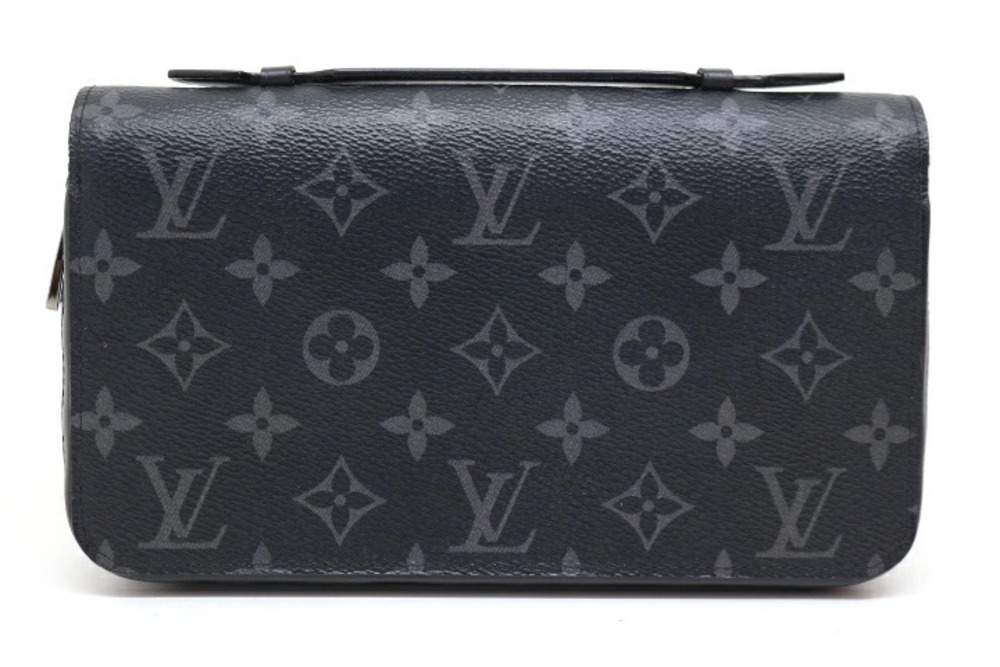 LOUIS VUITTON Zippy Wallet Shoulder Bag Monogram Eclipse Black
